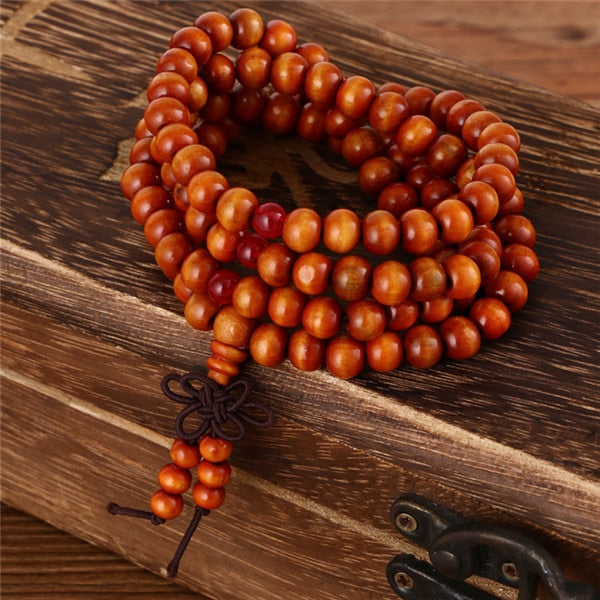 Natural Wooden Mala Beads